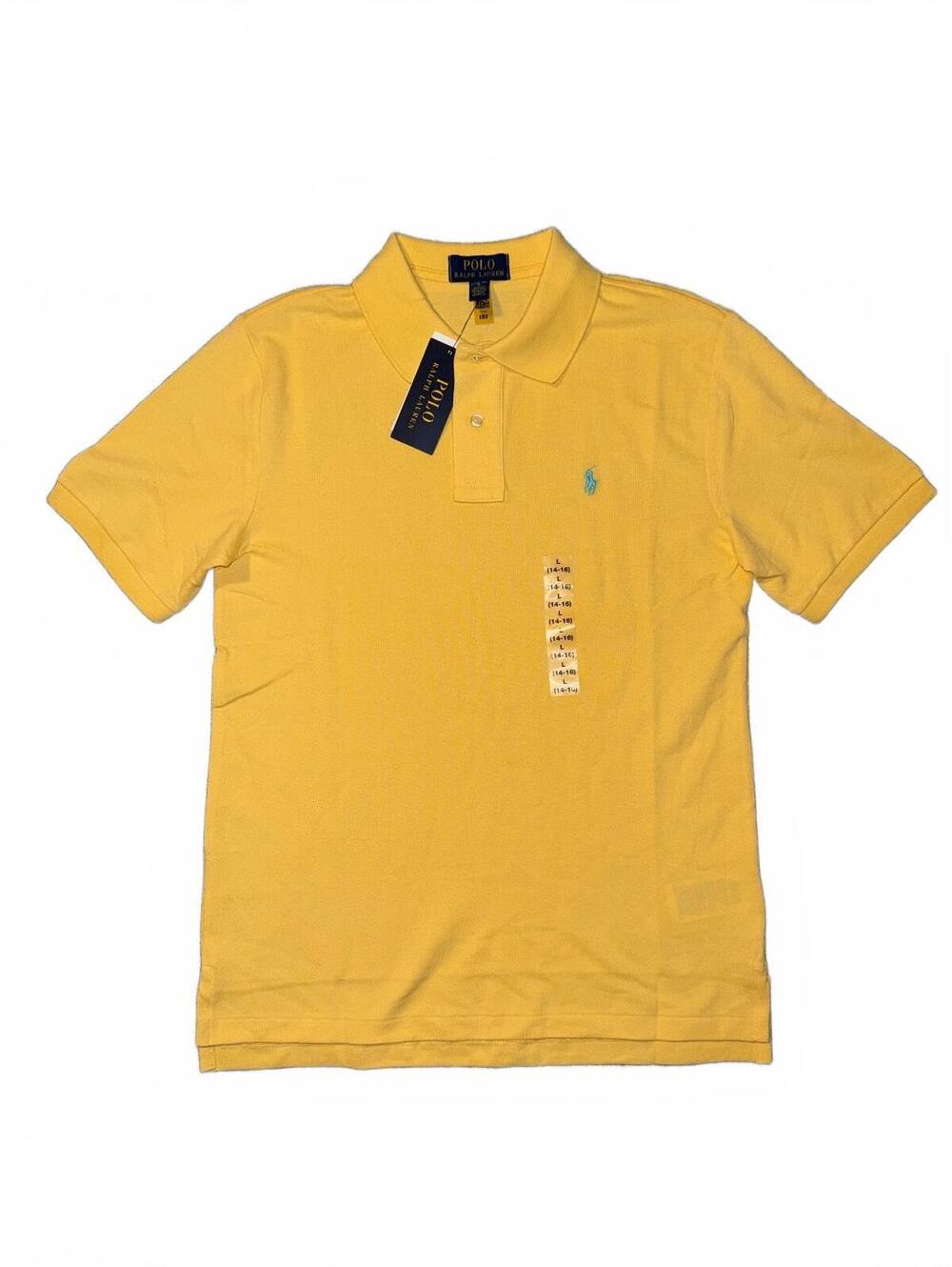 Polo Ralph Lauren Yellow Boys' Polo Shirt Size L (14-16)